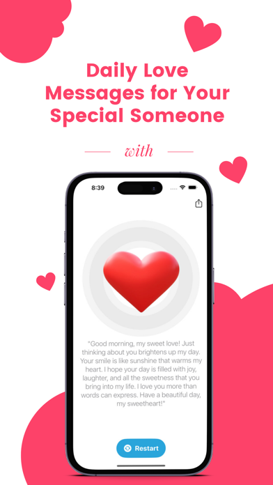 LoveNote: Daily Sweet Messages Screenshot