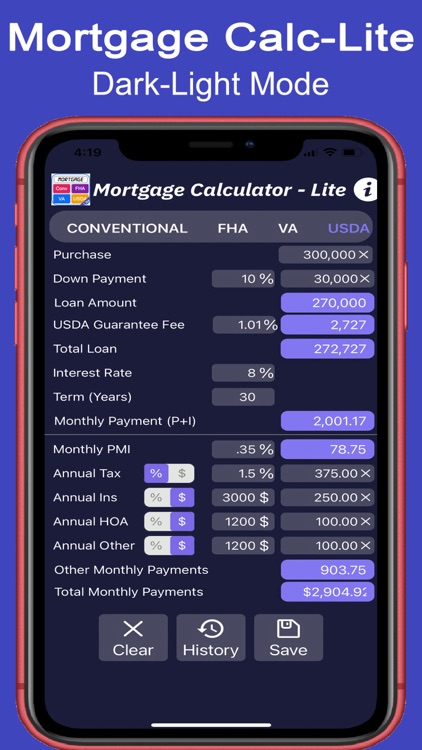 Mortgage Calculator-Lite screenshot-6