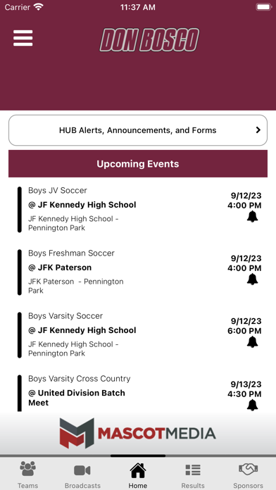 Don Bosco Prep Athletics Screenshot
