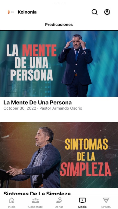 Iglesia Koinonía Screenshot