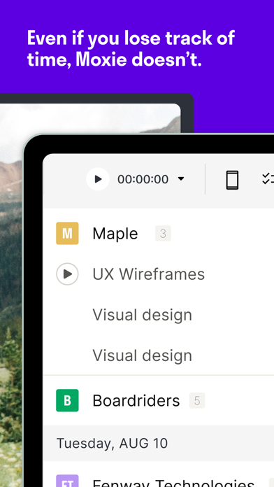 Moxie | Built for freelancers Screenshot