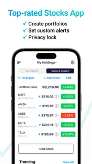 stocks+ app iphone screenshot 2
