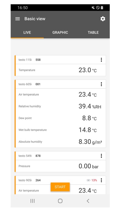 testo Smart Probes Screenshot