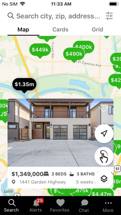Sacramento Real Estate App Screenshot