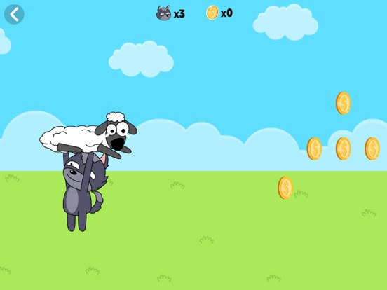 オオカミの跳躍羊:ランニングゲームのおすすめ画像2