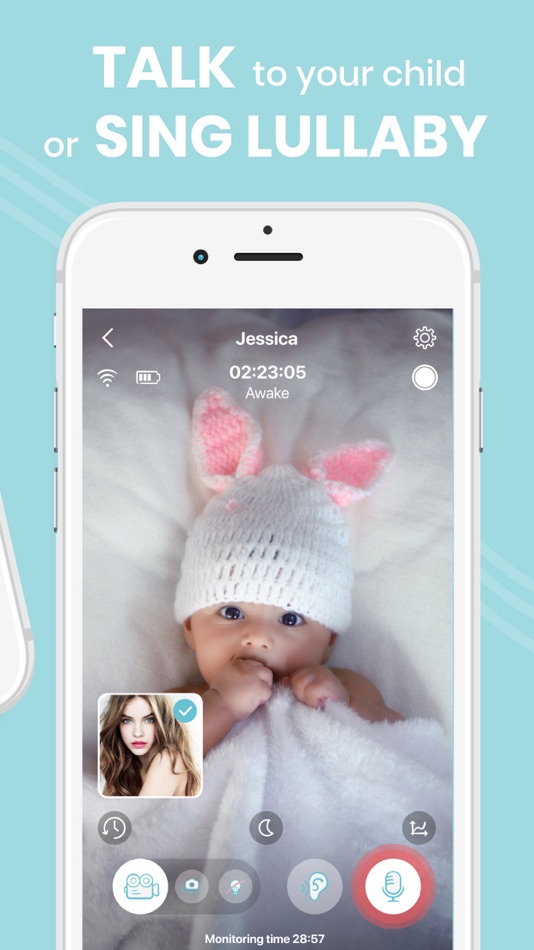#4. Baby Monitor Nancy: Cloud Cam (iOS) De: Annie Baby Apps s.r.o.