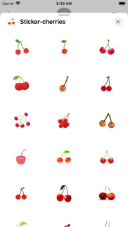 How to cancel & delete sticker cherries 3