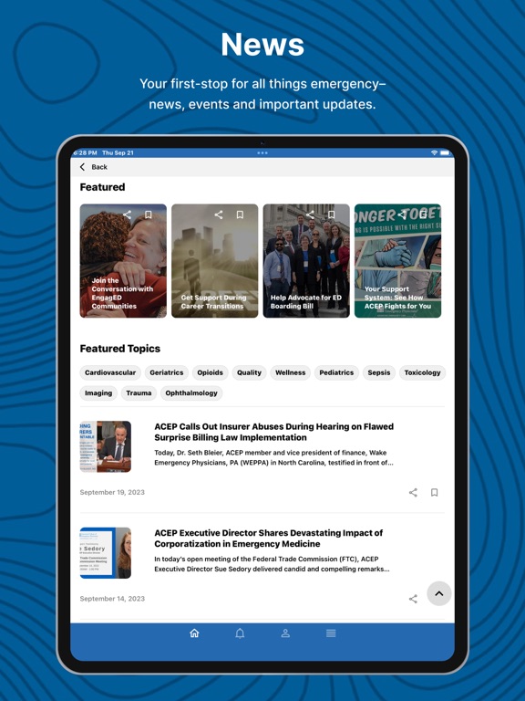 ACEP - Mobile iPad screenshot 7 - Medical app