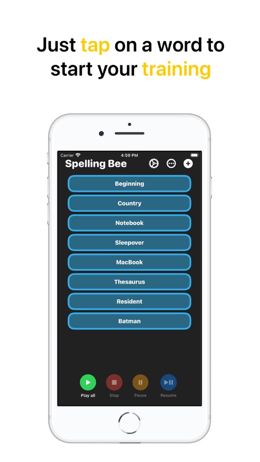 #5. Spelling Bee: Custom words (iOS) 由: Angel Gutierrez