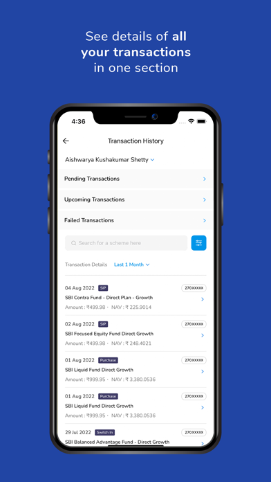 SBI Mutual Fund - InvesTap Screenshot