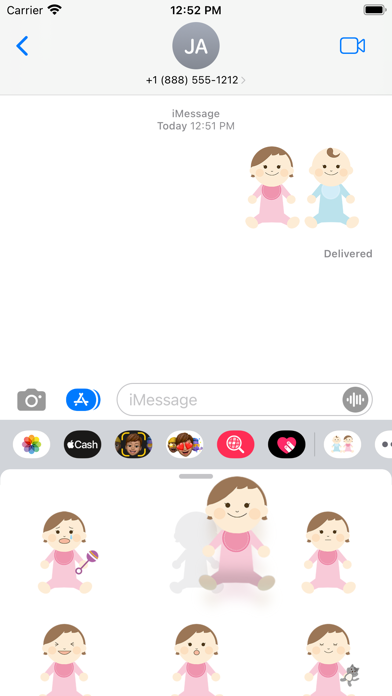 Baby and baby goods sticker Screenshot