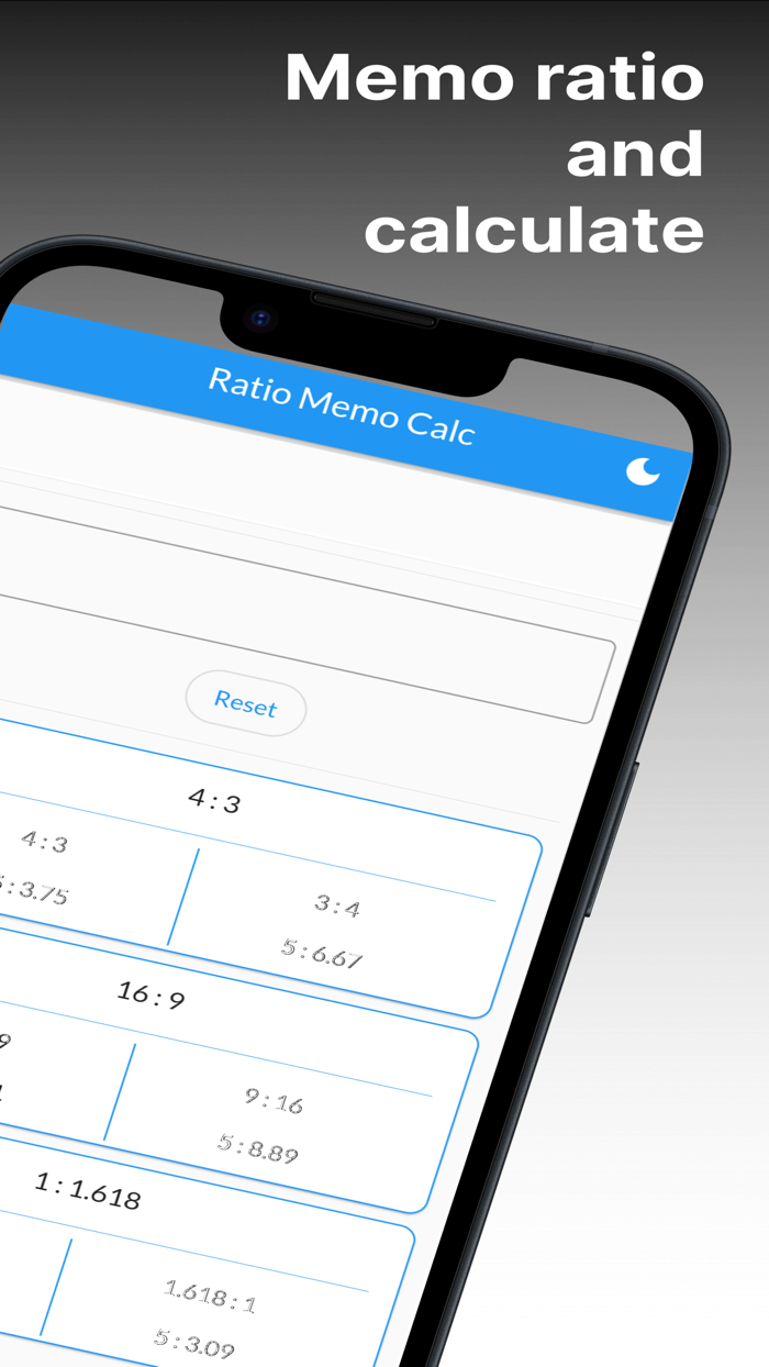 Ratio Memo Calculator