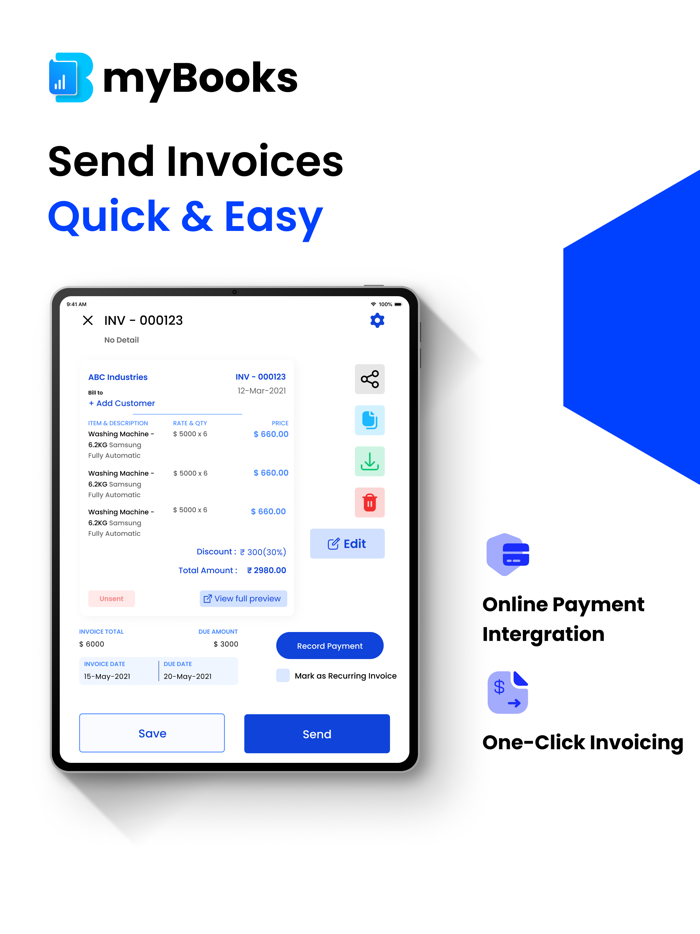 myBooks Accounting and Invoices