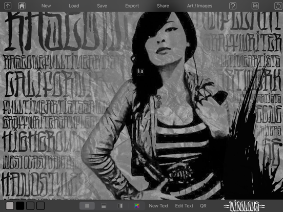 Graffiti Fonts - Graffwriter iPad screenshot 6 - Graphics & Design app