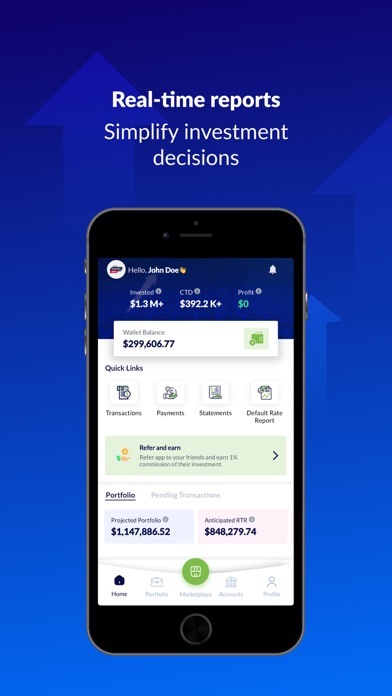 Investor Portal MMP Screenshot