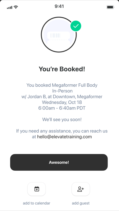 Elevate Training Studios Screenshot