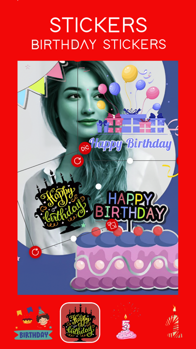 Birthday Frames & Greetings Screenshot
