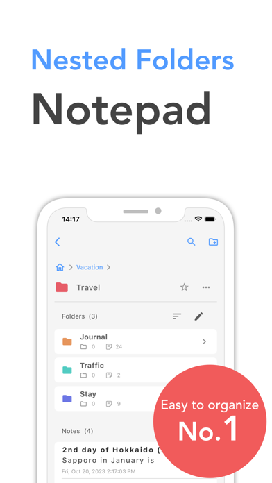Simple Notepad App - Nota Screenshot
