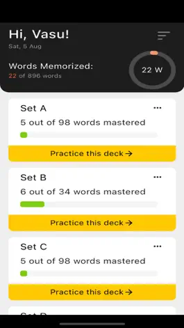 Game screenshot GRE Vocab Flashcard mod apk