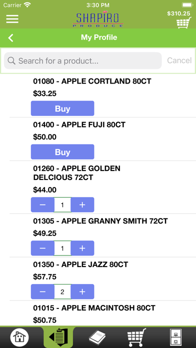 Shapiro Produce App Screenshot
