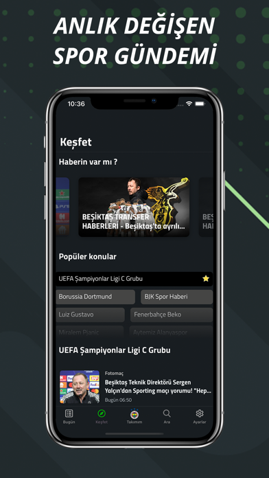 Sportmen: Canlı Skor, Haberler Screenshot