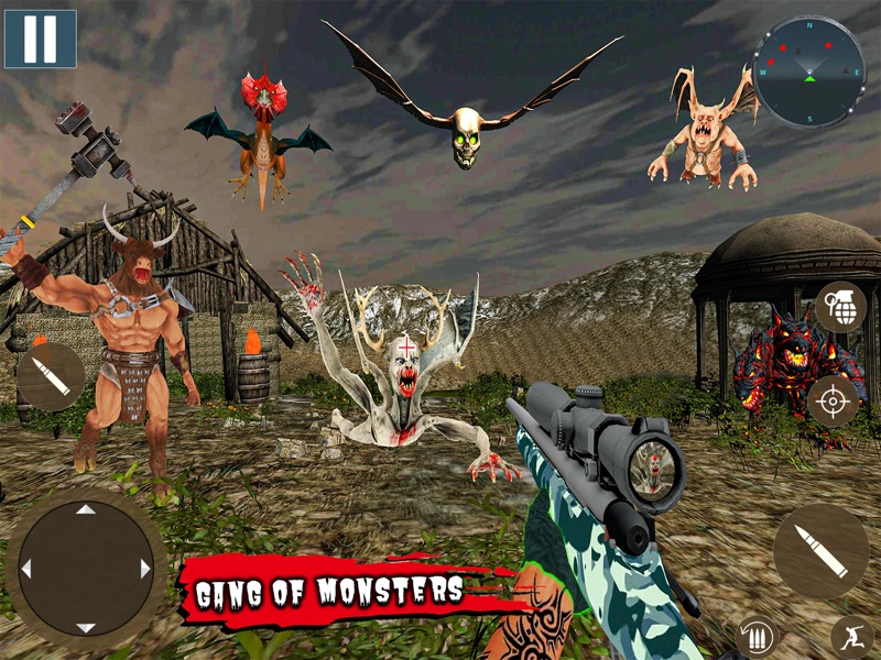 Wild Sniper Monster Game 3D screenshot 8