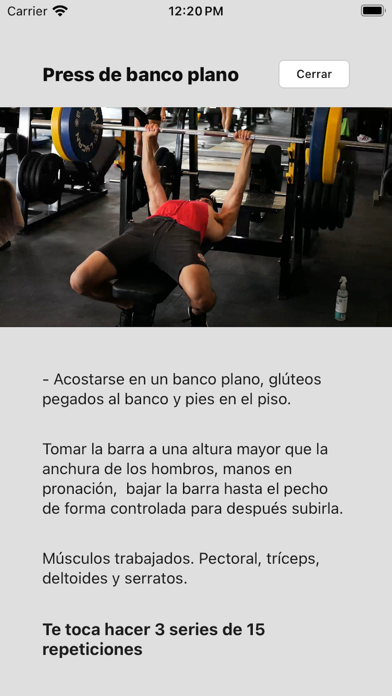 Andres Personal Trainer Screenshot