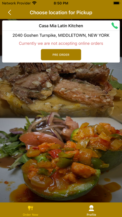 Casa Mia Latin Kitchen Screenshot