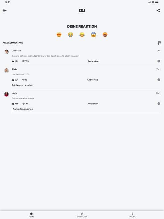 DeinUpdate iPad screenshot 4 - Magazines & Newspapers app
