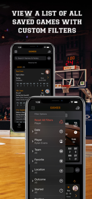 Captura de tela do Basquete Simple Stats Keeper