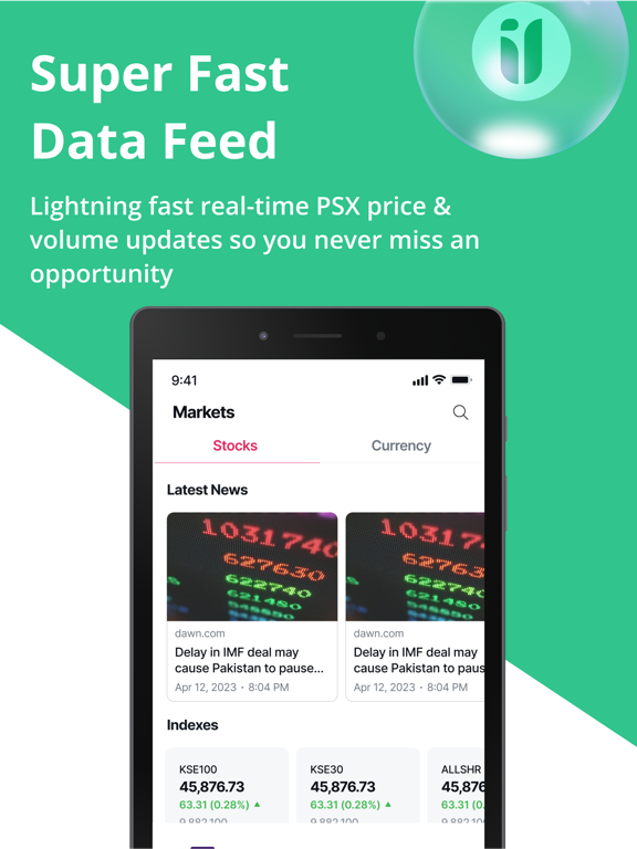 iInvest Pakistan Stocks (PSX) iPad screenshot 1 - Finance app
