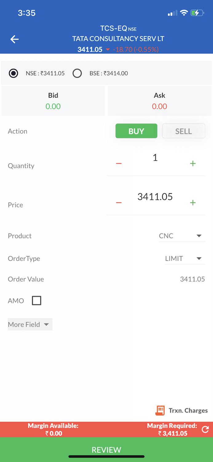 Tradeswift Mobile Trading App