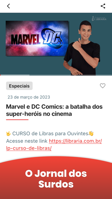 Libraria News |Notícias Libras Screenshot