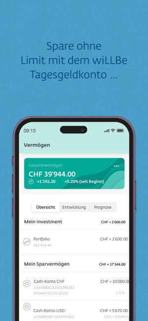 ‎wiLLBe: Nachhaltiges Banking Screenshot