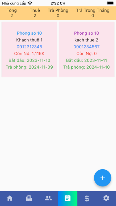 Quản Lý Phòng Trọ Việt Nam Screenshot