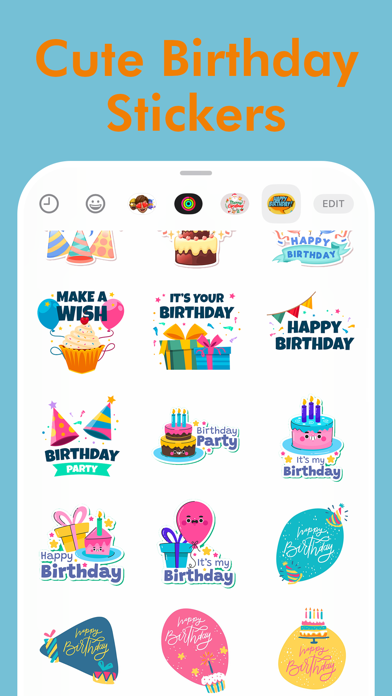 Screenshot #3 pour Happy BDay Stickers