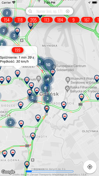 Gdańskie Autobusy Online Screenshot