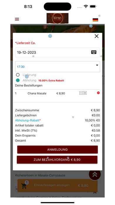 Screenshot 1 of Kiran süd indische App