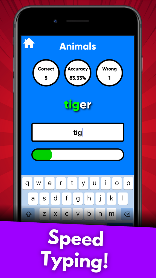 #1. Speed Typing Test - Type Fast! (iOS) 由: DH3 Games