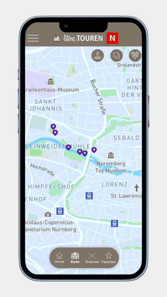 #4. LiteraTouren Nürnberg & Region (iOS) Podle: GOGU Systems GmbH