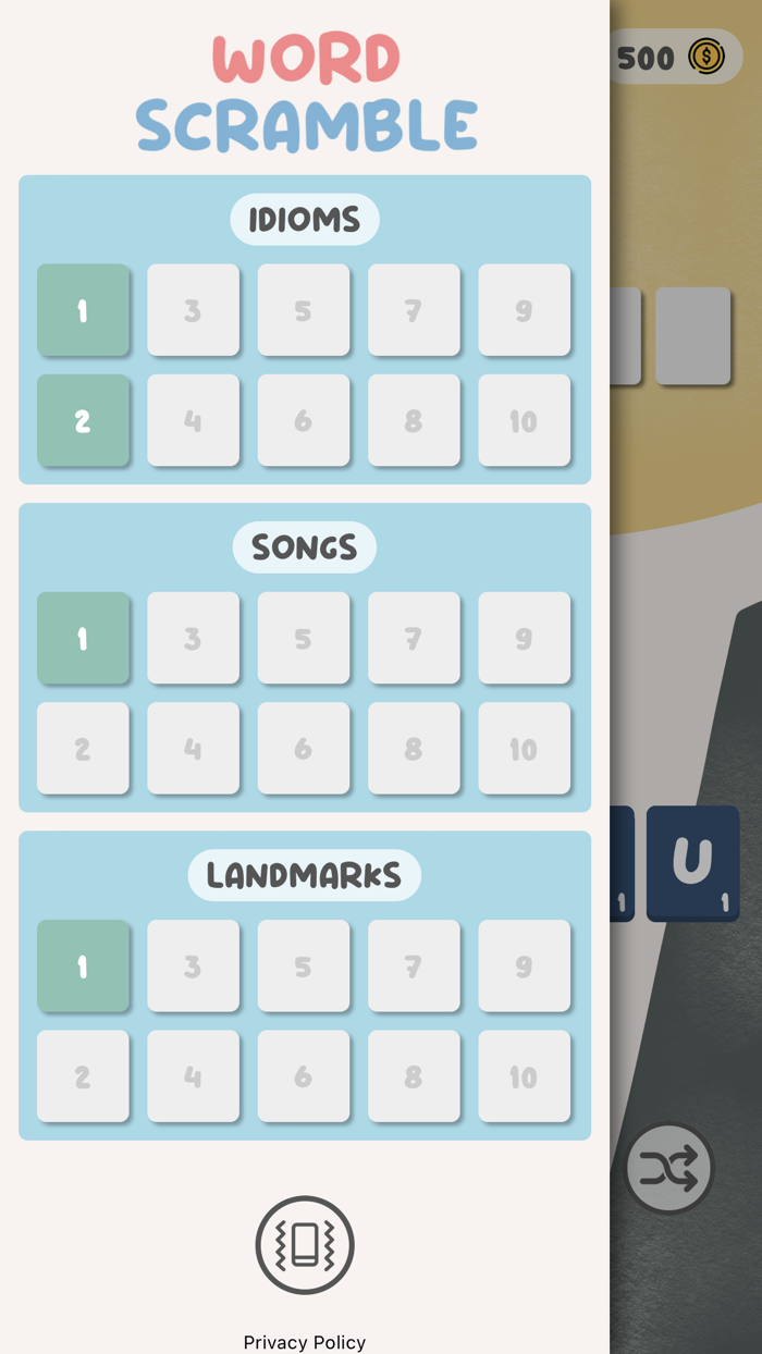Word Scramble Fun Puzzle Game
