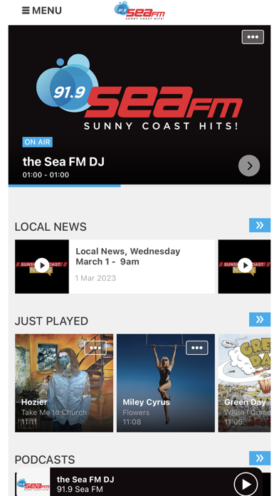 91.9 SEA FM Sunshine Coast Screenshot