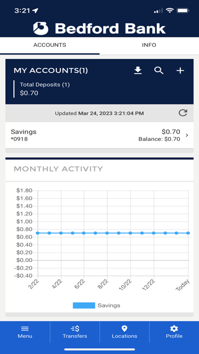 Bedford Bank Mobile Screenshot