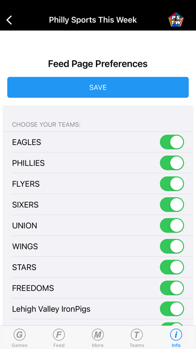 Philly Sports This Week Screenshot