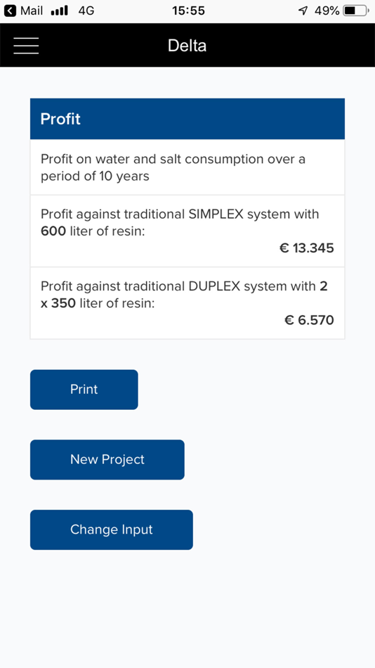 #1. Delta Softeners App (iOS) Podle: P. Information Technology