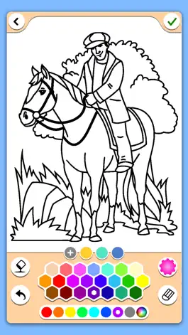 Game screenshot Horse coloring game apk