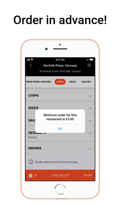 Norfolk Pizza, Glossop UK Screenshot