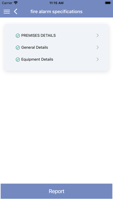 Facilities Compliance App Screenshot