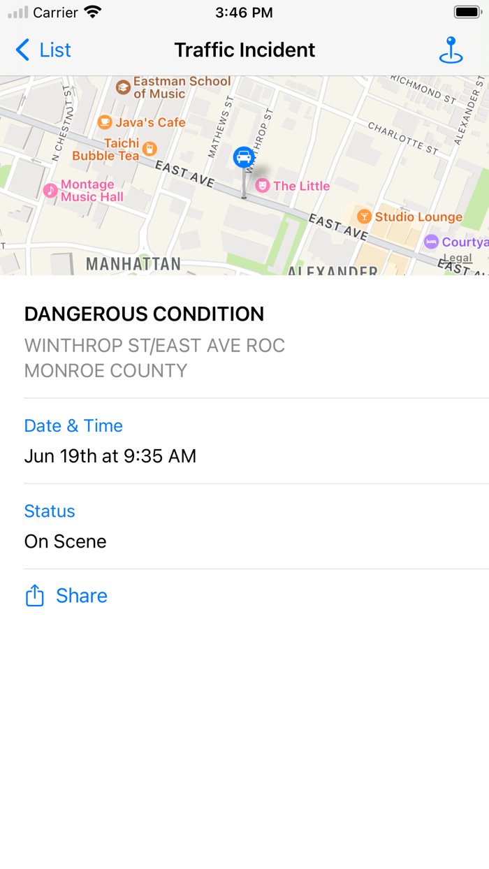 Monroe County Incidents