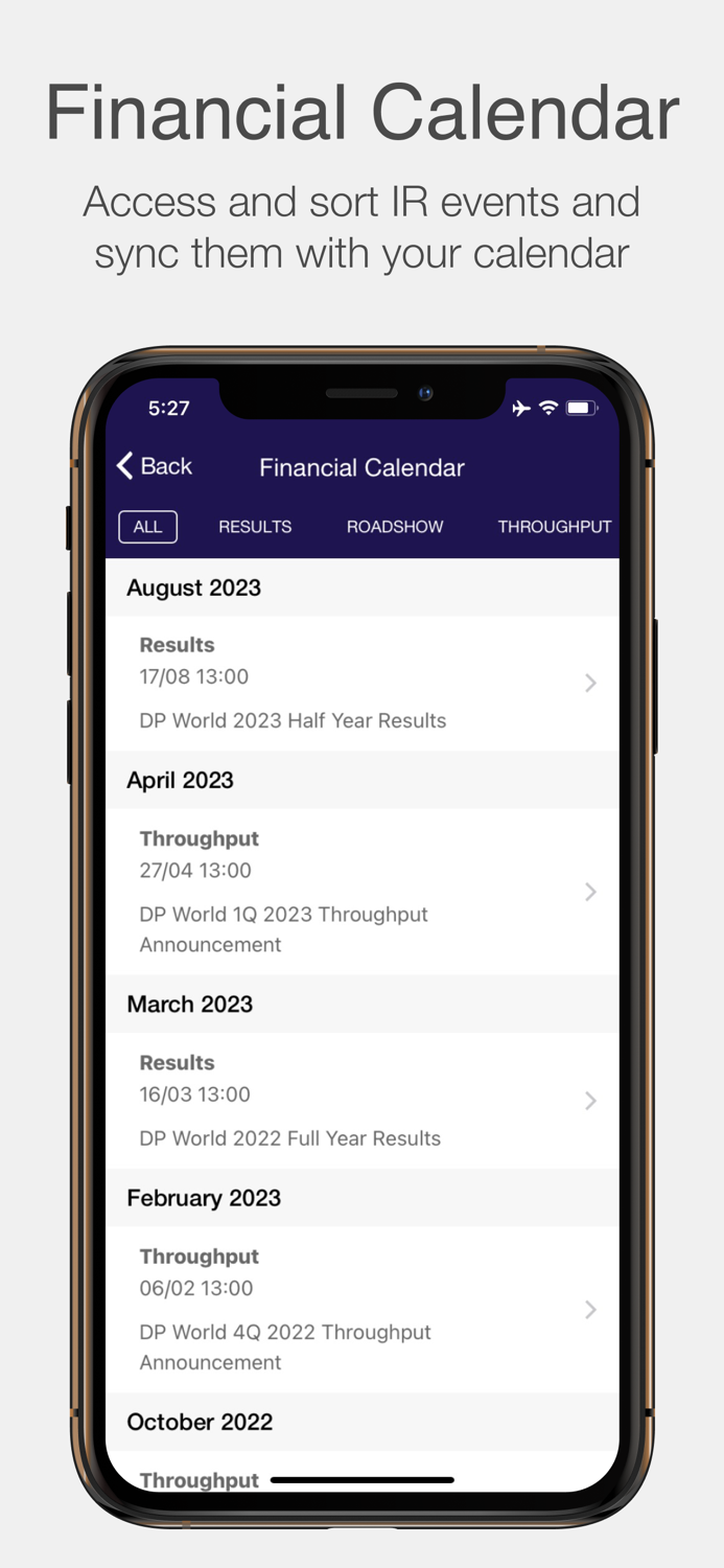 DP World Investor Relations